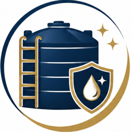 Water tank cleaning icon