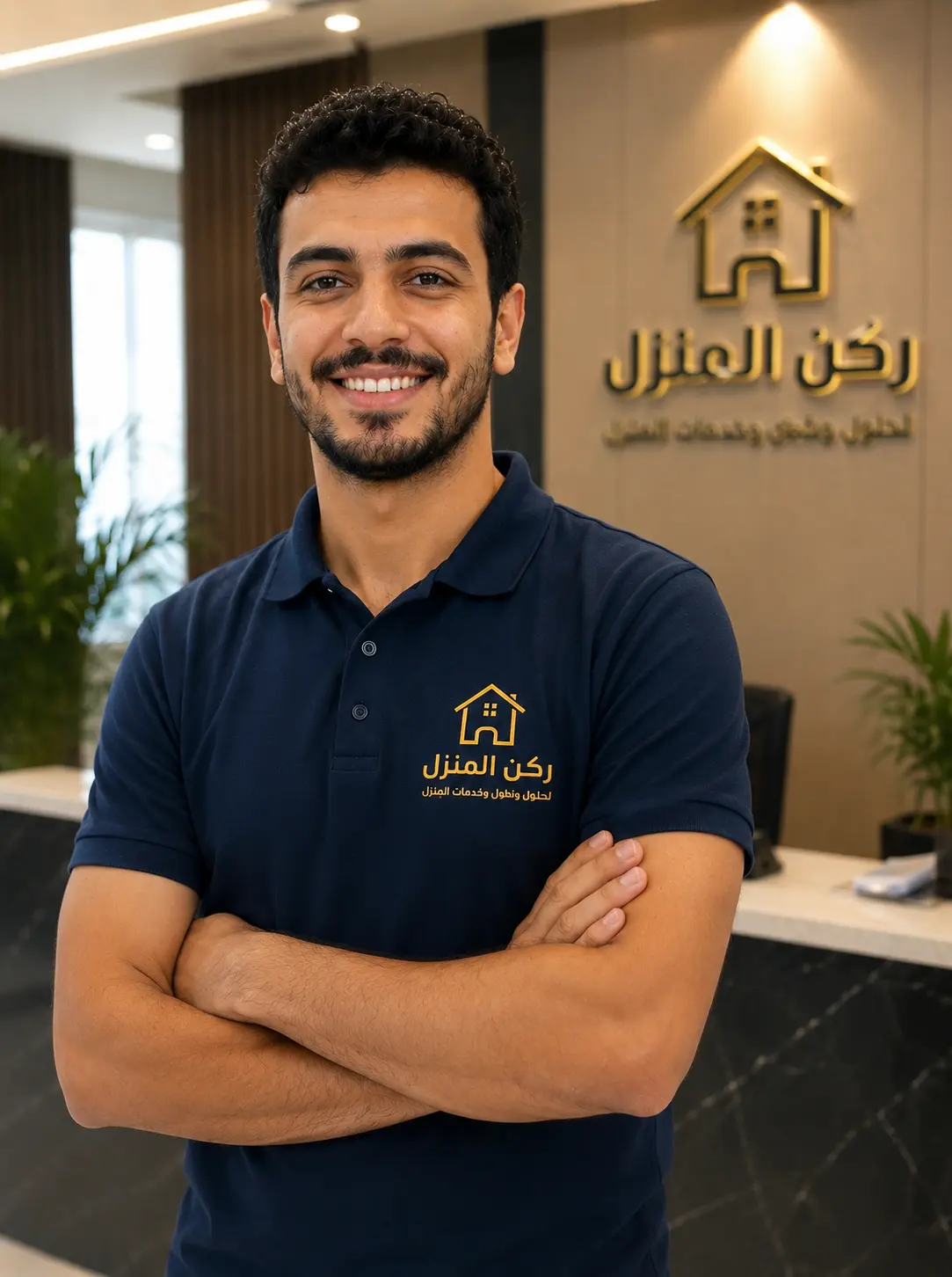 أحد أفراد فريق ركن المنزل أخصائي تنظيف وتعقيم