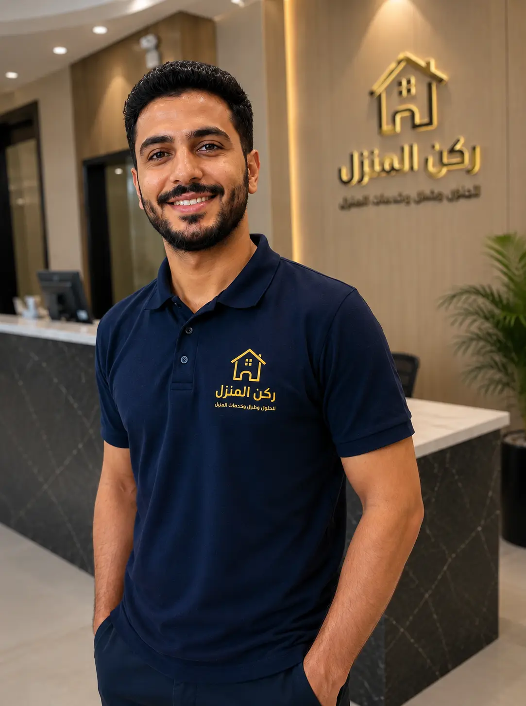 أحد أفراد فريق ركن المنزل مشرف فريق الخدمات